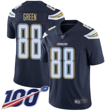 Los Angeles Chargers NFL Football Virgil Green Navy Blue Jersey Youth Limited 88 Home 100th Season Vapor Untouchable